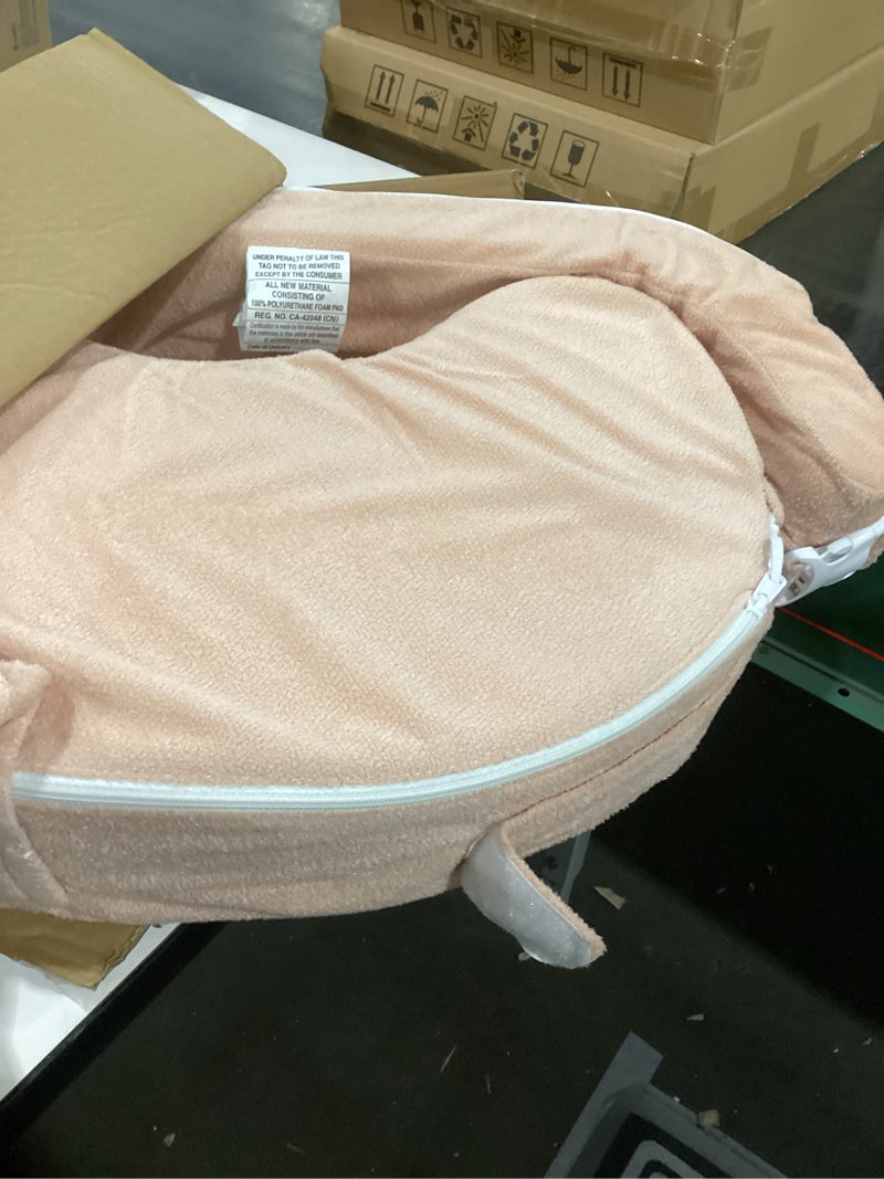 Condition photo showing New/Like New for My Brest Friend Nursing Pillow - Deluxe - Enhanced Comfort w/ Slipcover - Ergonomic Breastfeeding Pillow For Ultimate Support For Mom & Baby - Adjustable Pillow W/ Handy Side Pocket, Soft Rose