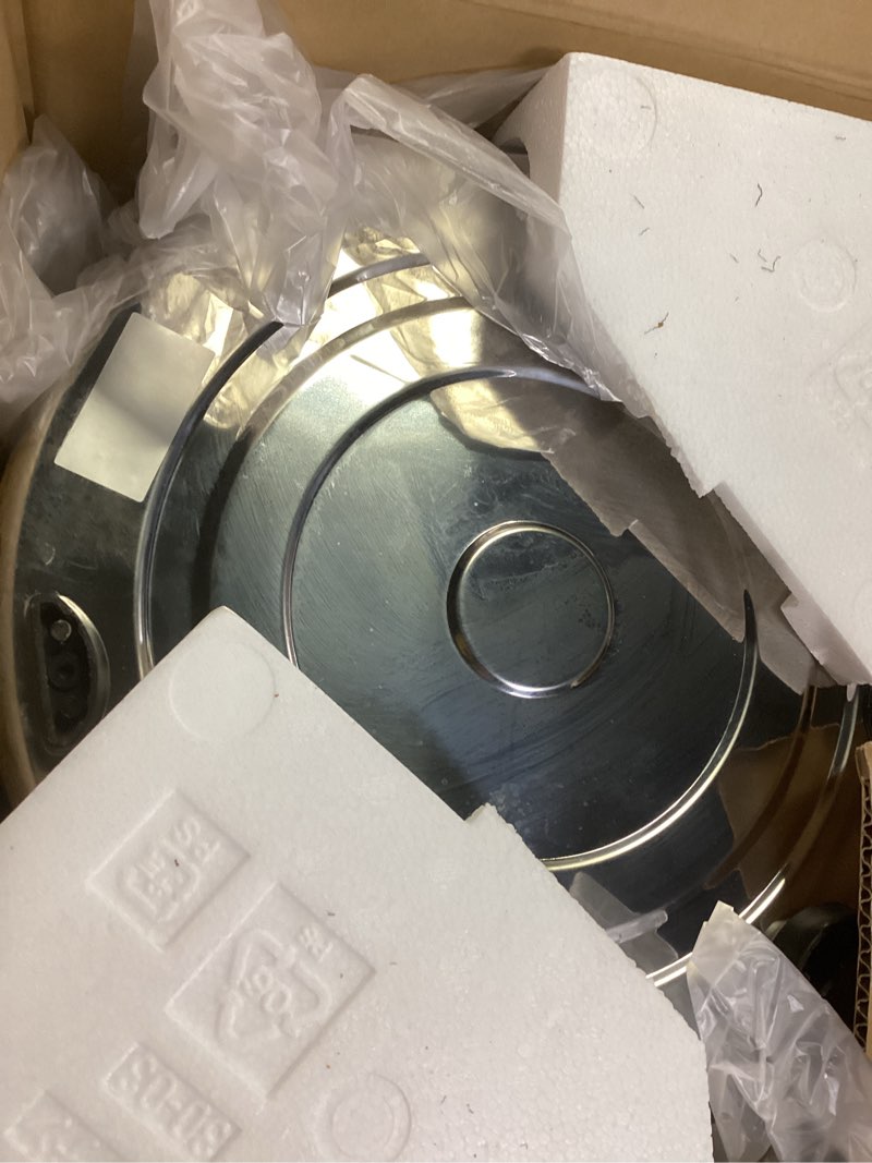 Condition photo showing As Is for zojirushi 6-liter electric rice warmer (stainless steel)
