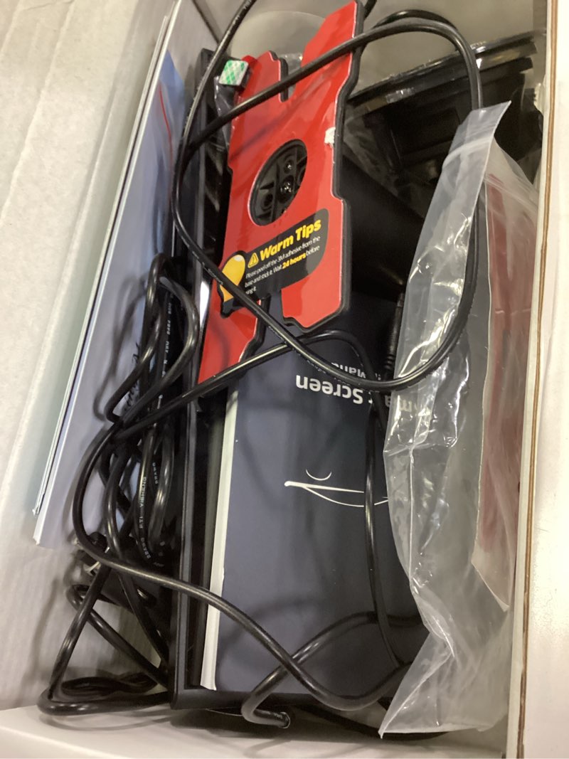 Condition photo showing Good Condition for 9.26" wireless car play screen for apple carplay & android auto, portable car tablet with backup camera, mirror link, ota updates, bluetooth 5.2, gps navigation, plug & play, voice control black