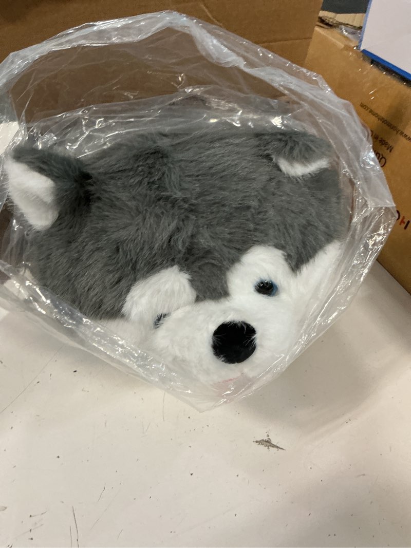 Condition photo showing Good Condition for mewaii weighted stuffed animals with microwavable heating pad - 5 lbs adjustable, heatable & coolable dog stuffed animal for realistic hug, removable inner pad, plush gifts for adults & kids(23 inch) smoke gray