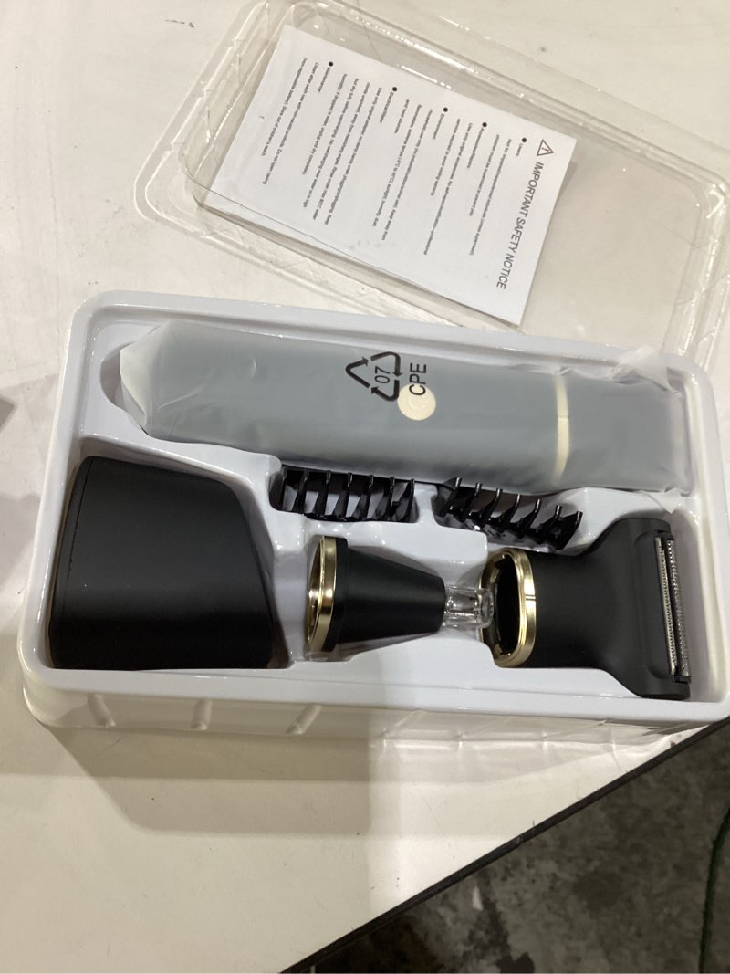 tiovara Beard Trimmer for Men, IPX7 Waterproof Body Hair Trimmer Electric Razor Shaver Body Grooming