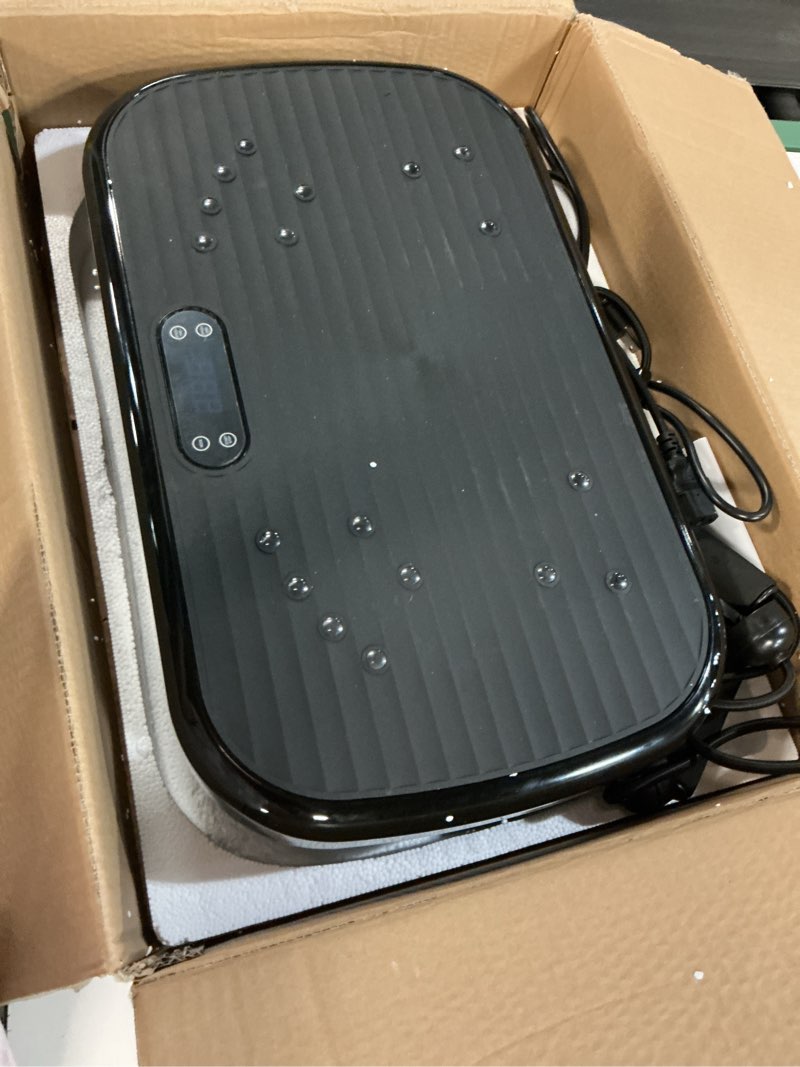 Condition photo showing New/Like New for Vibration Plate Exercise Machine, Vibration Plate for Lymphatic Drainage 330 Lbs Capacity Whole Body Vibration Platform Machines Helps Weight Loss Shaping Toning Wellness Black