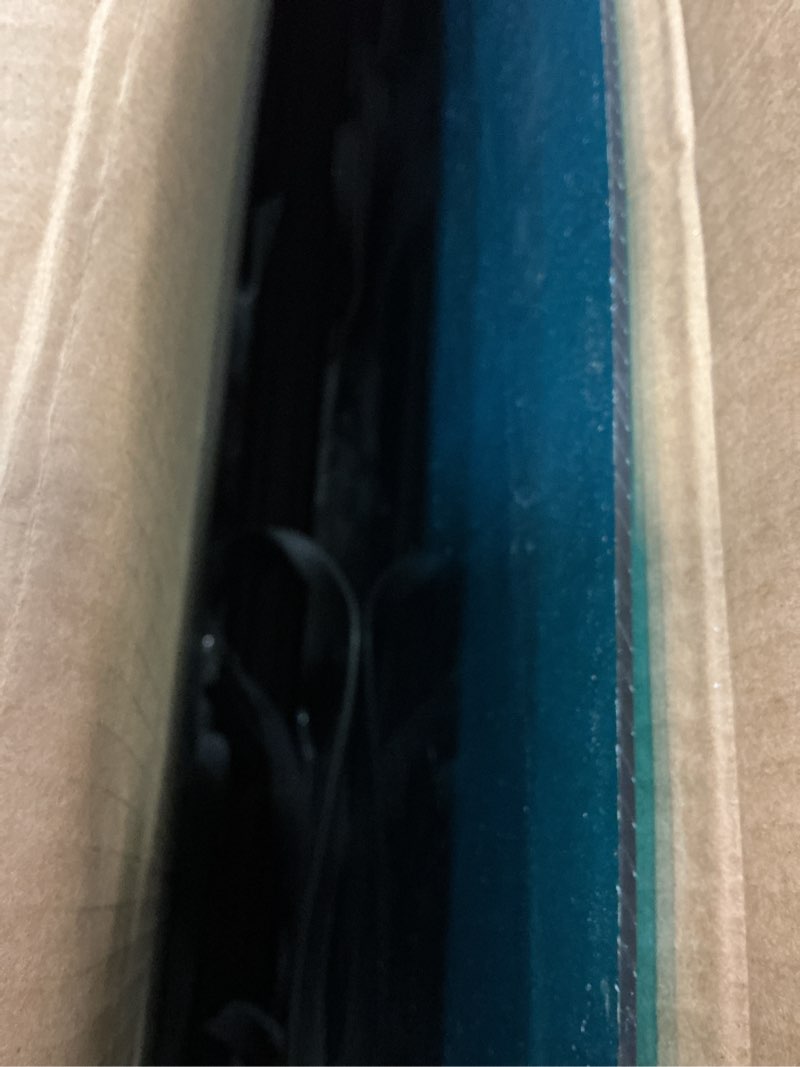 Condition photo showing Good Condition for Window Awning Brown with Aluminum Champagne Bracket Door Canopy Cover Outdoor Front Door Patio Canopy UV Rain Snow Sunlight Protection Solid Sheet (Blue, 40 Inch x 40 Inch)