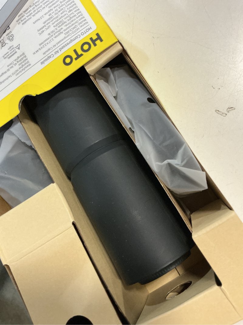 Condition photo showing Good Condition for hoto handheld vacuum cleaner cordless, desk vacuum cleaner compressed electric air duster 15000pa suction, 4-in-1 portable vortex vacuum dust buster air blower for computer, keyboard