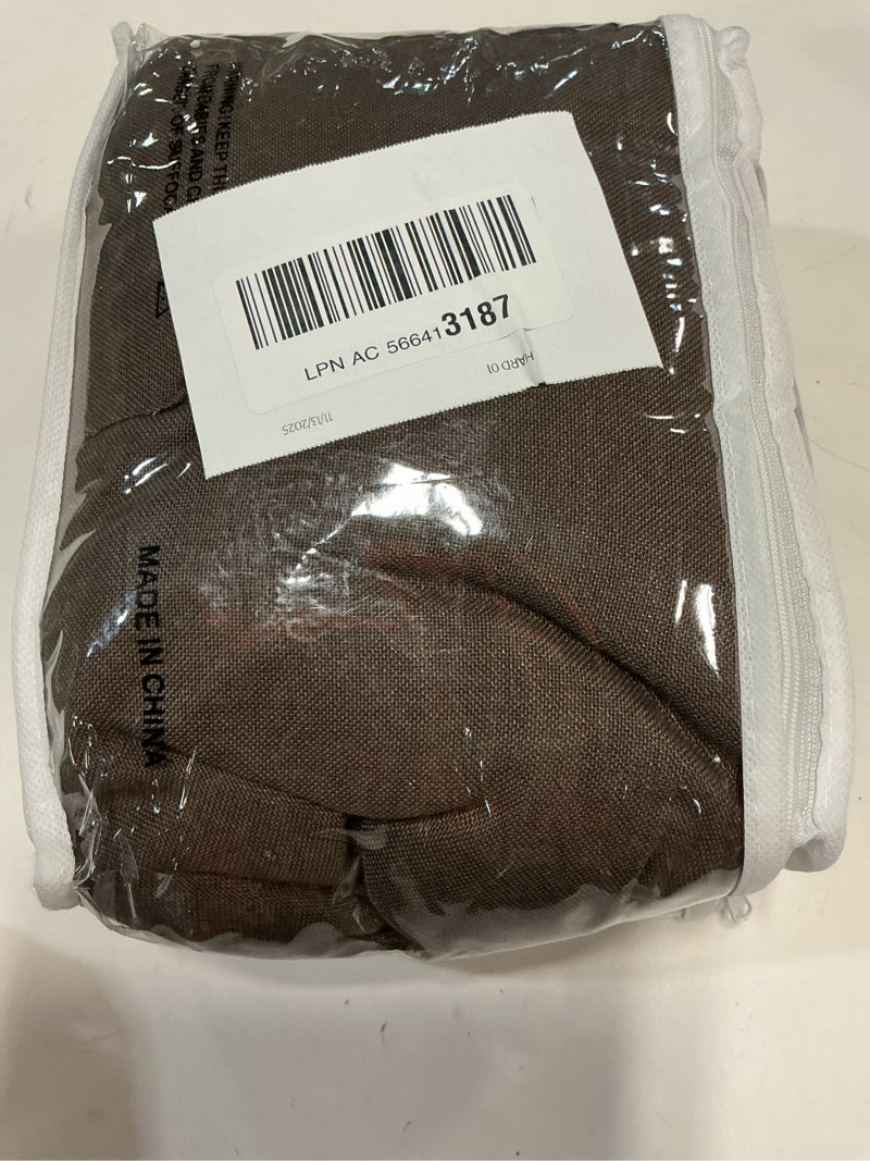 Condition photo showing New/Like New for SHINELAND Dark Taupe/Charcoal Brown Linen Curtains, Tailored Window Sheer for Modern Farmhouse, Wide 50 x 90 Inch Long, 2 Panels Set 50"W x 90"L (Pack of 2) Dark Brown