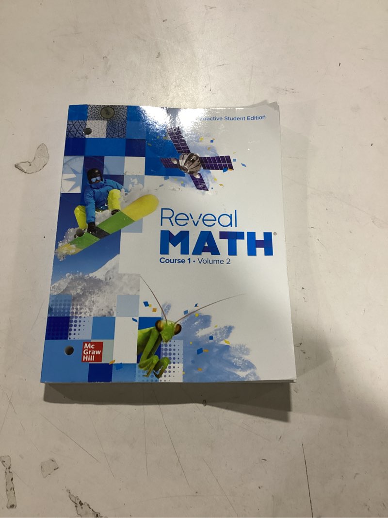 Condition photo showing As Is for Reveal Math Course 1, Interactive Student Edition, Volume 2 (MATH APPLIC & CONN CRSE)
