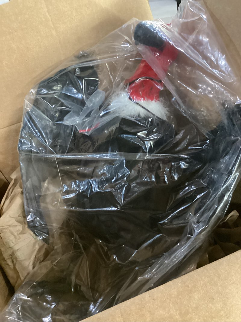 Condition photo showing New/Like New for 1 pcs fake vulture 18'' large faux vulture decoys simulated full feathered realistic bird black hanging faux bird for yard roofs trees garden decorations