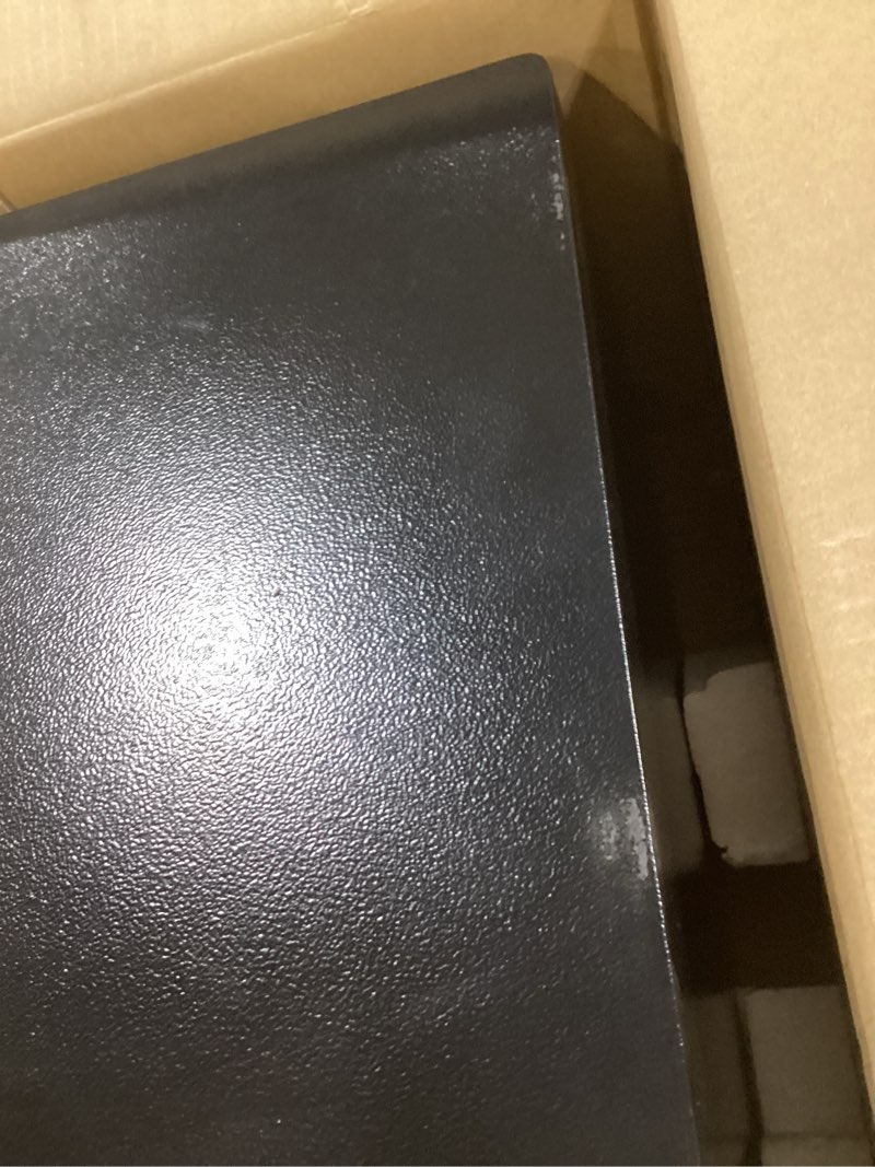 Condition photo showing Good Condition for 1.3 cub small fire safes document box home, security home safes water and fireproof with digital keypad, spare keys and removable shelf, anti-theft fireproof waterproof safe for home money valuables 1.3 cubic