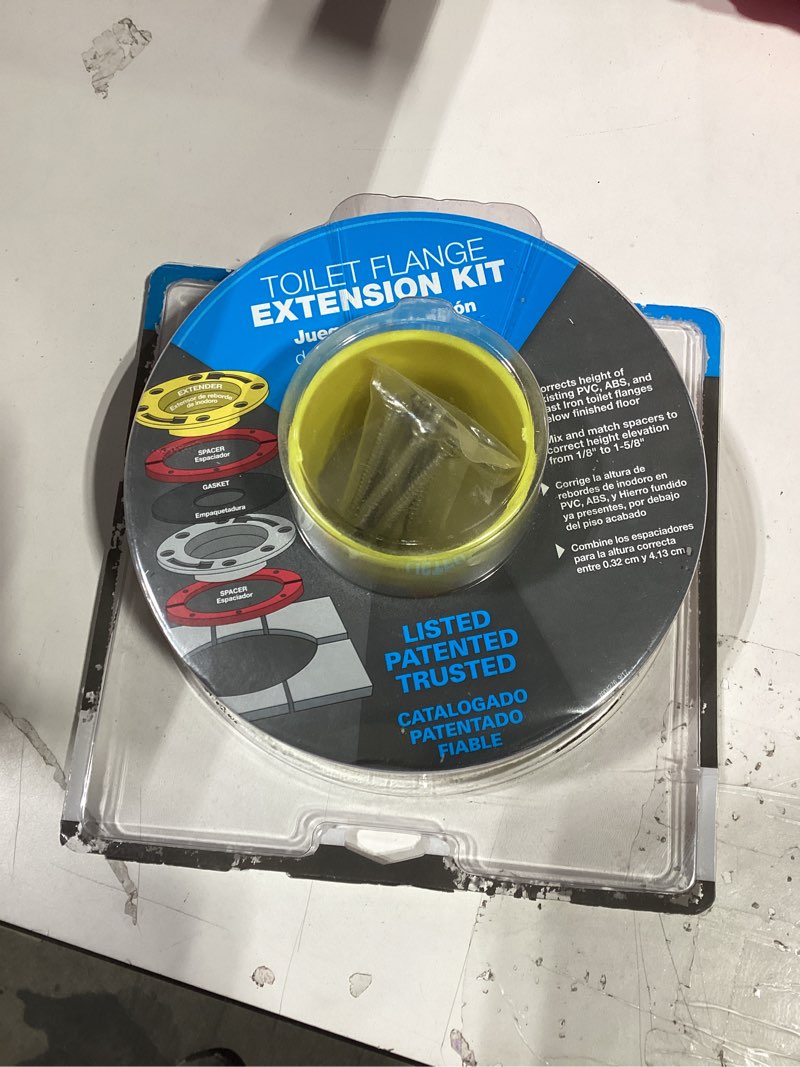 Condition photo showing Good Condition for oatey set-rite toilet flange extension kit from 1/4" - 1-5/8"