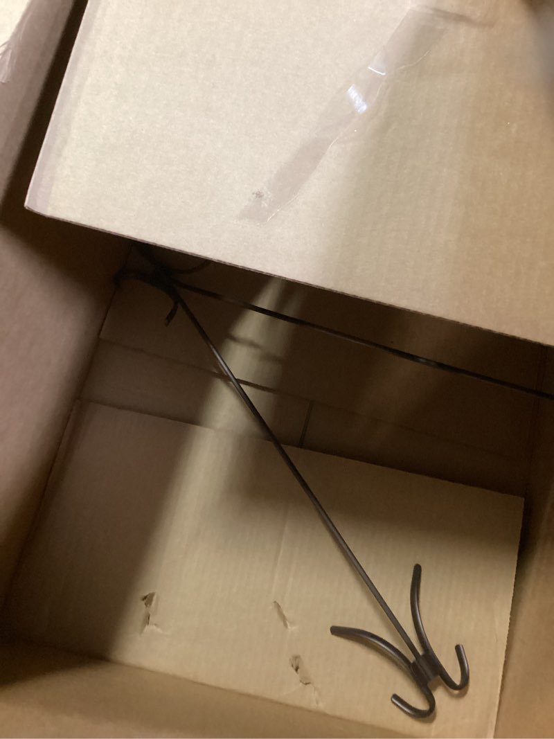 Condition photo showing As Is for InterDesign Axis Easy Reach 24" Quad Hook, Over the Door Towel Holder or Coat Rack for Bathroom, Bedroom, Office Closet Storage, 4.7" x 3.8" x 24", Bronze Bronze Pack of 1