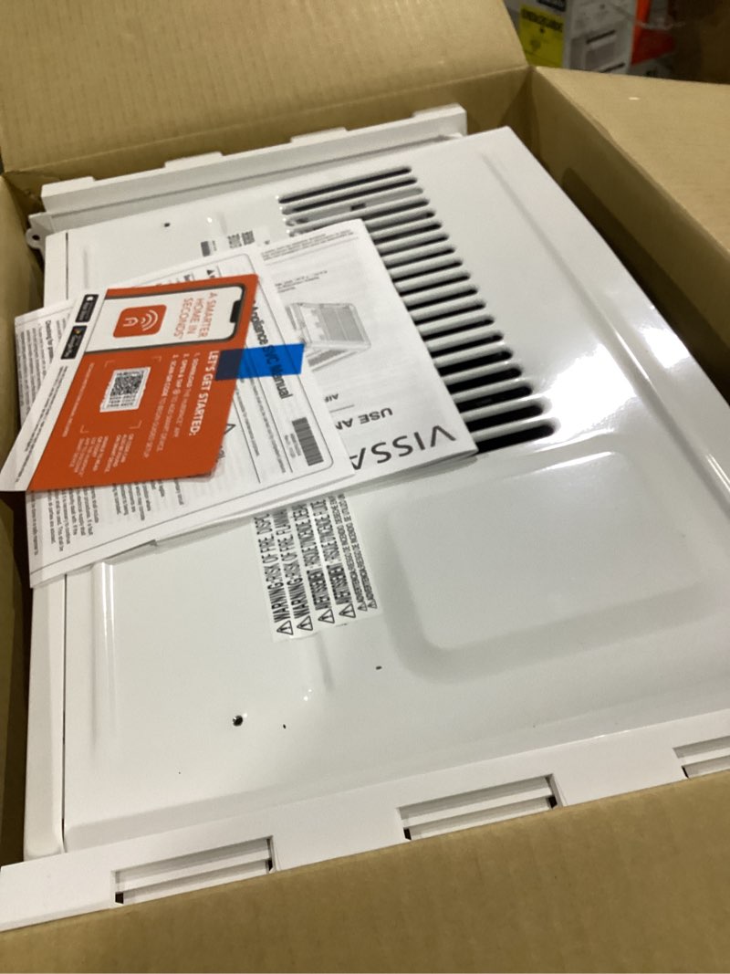 Condition photo showing Good Condition for 6,000 btu 115-volt window air conditioner cools 250 sq. ft. with remote, dehumidifier, and wi-fi enabled