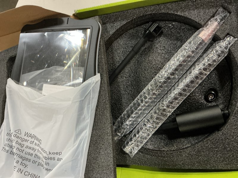 Condition photo showing Good Condition for hands free floor magnifying glass, with light and stand, 3 light modes rechargeable floor magnifying,suitable for reading, sewing, crafts, diy, embroidery, close work. magnifiers for seniors