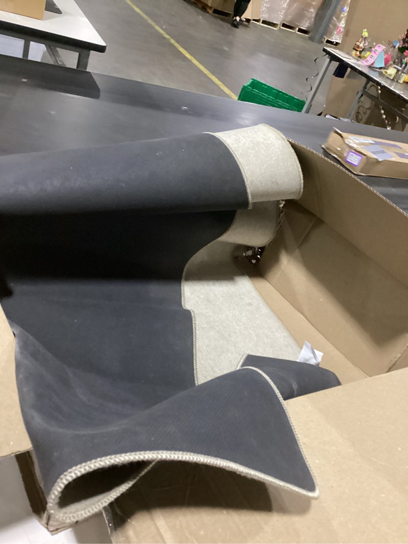 Condition photo showing As Is for (similar to)lekeepgo ultra thin indoor door mat 36\\\"x59\\\", low-profile door mat indoor entrance, non slip rubber backing inside doormat washable welcome front entryway dirt trapper entry mat, khaki khaki 36\\\"x59\\\" solidi