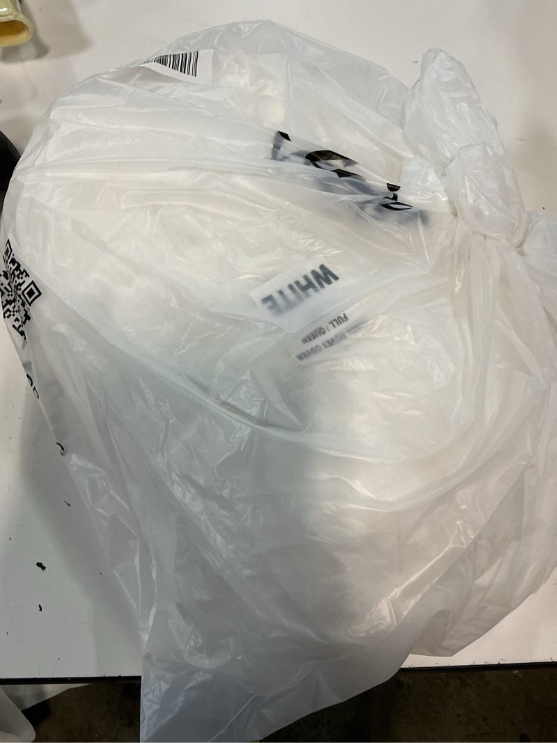 Condition photo showing Good Condition for european linen duvet cover, full/queen, white