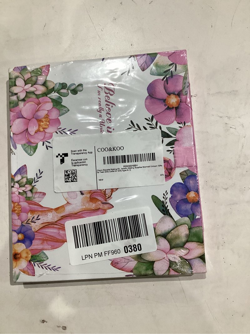 Condition photo showing Good Condition for COO&KOO Charm Bracelet Making Kit, A Unicorn Girls Toy That Inspires Creativity and Imagination, Crafts for Girls Ages 8-12 with Jewelry Making Kit Perfect Gifts for 6 7 8 9 10 Girl Self-Expression!