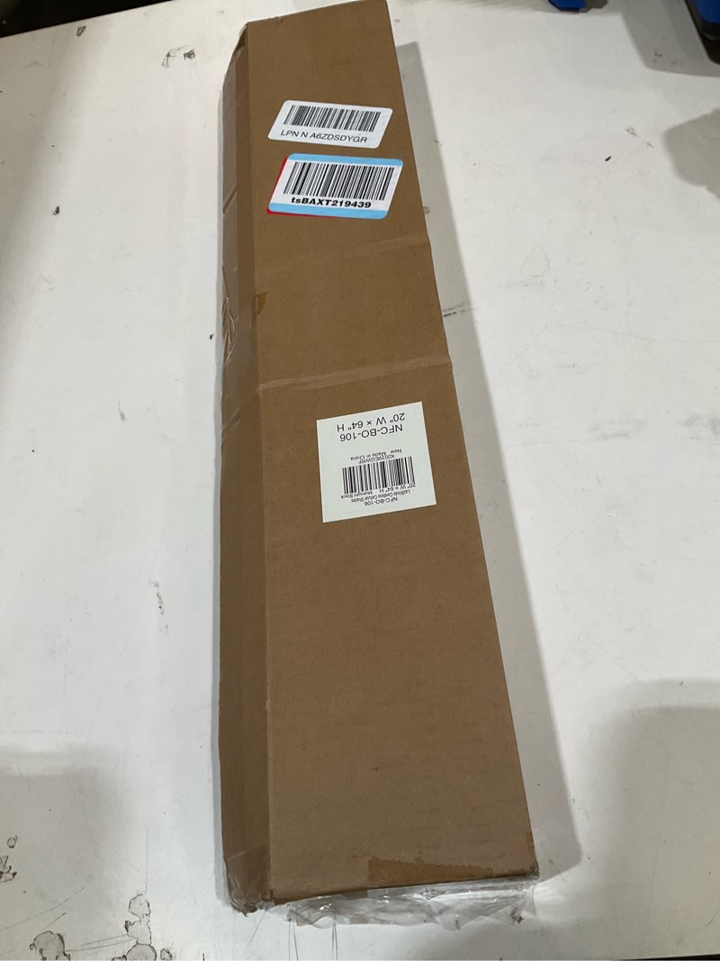 Condition photo showing Good Condition for lazblinds cordless cellular shades, no tools no drill blackout honeycomb shades pleated blinds for windows, 20" w x 64" h, midnight black blackout-midnight black 20'' w × 64'' h