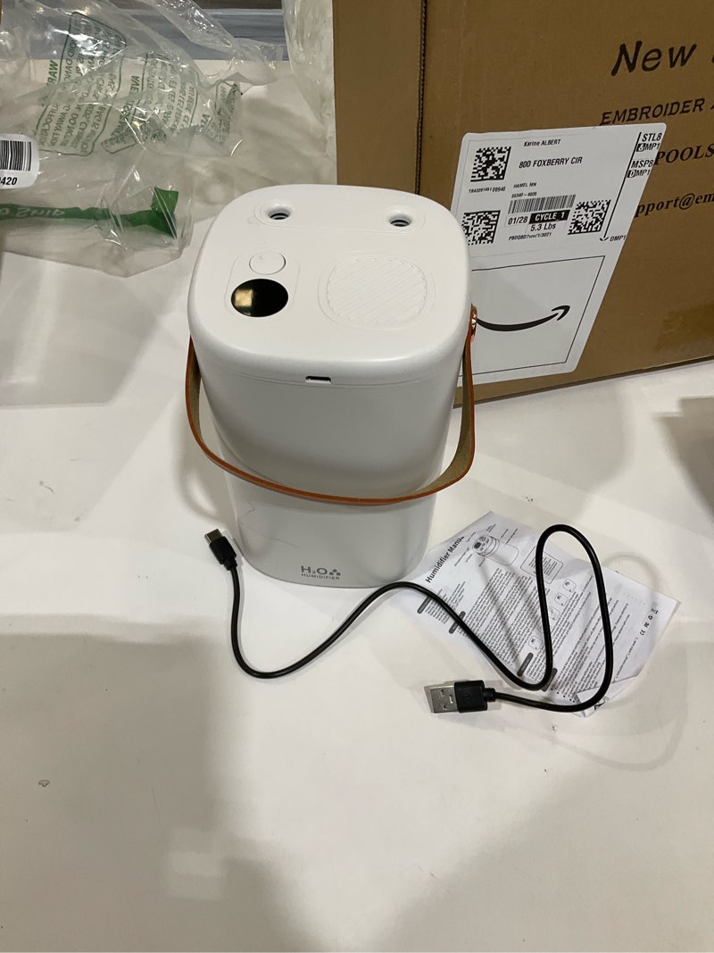 Condition photo showing As Is for 1L Cool Mist Ultrasonic Humidifier - Quiet Air Humidifier with Auto Shut-Off/Waterless Protection for Bedroom Home Office Plants, Small Large Capacity for Dry Air