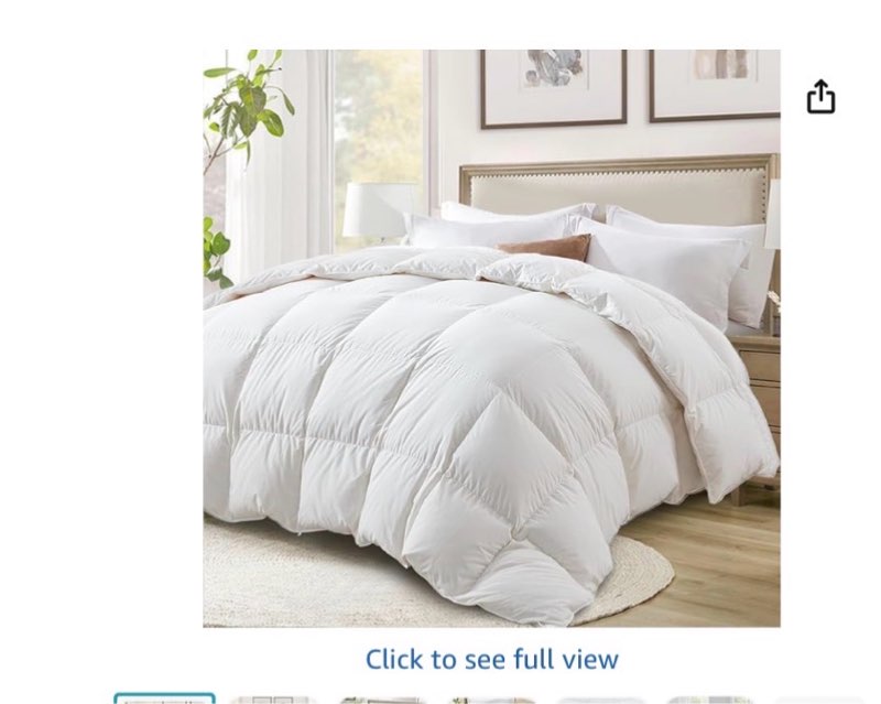 casper sleep down duvet, king/california king, white