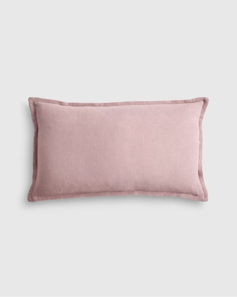 european linen flange edge pillow cover (12x20)