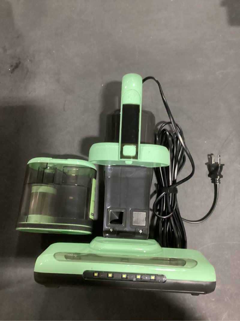 Condition photo showing New/Like New for Mattress Vacuum Cleaner Bed Vacuum Versatile Handheld Vacuums with 500W 18Kpa Power Suction & 253.7nm U-V-C Light & Heating Tech & 30000 RPM/Min Brush Roll Rotation Corded Green