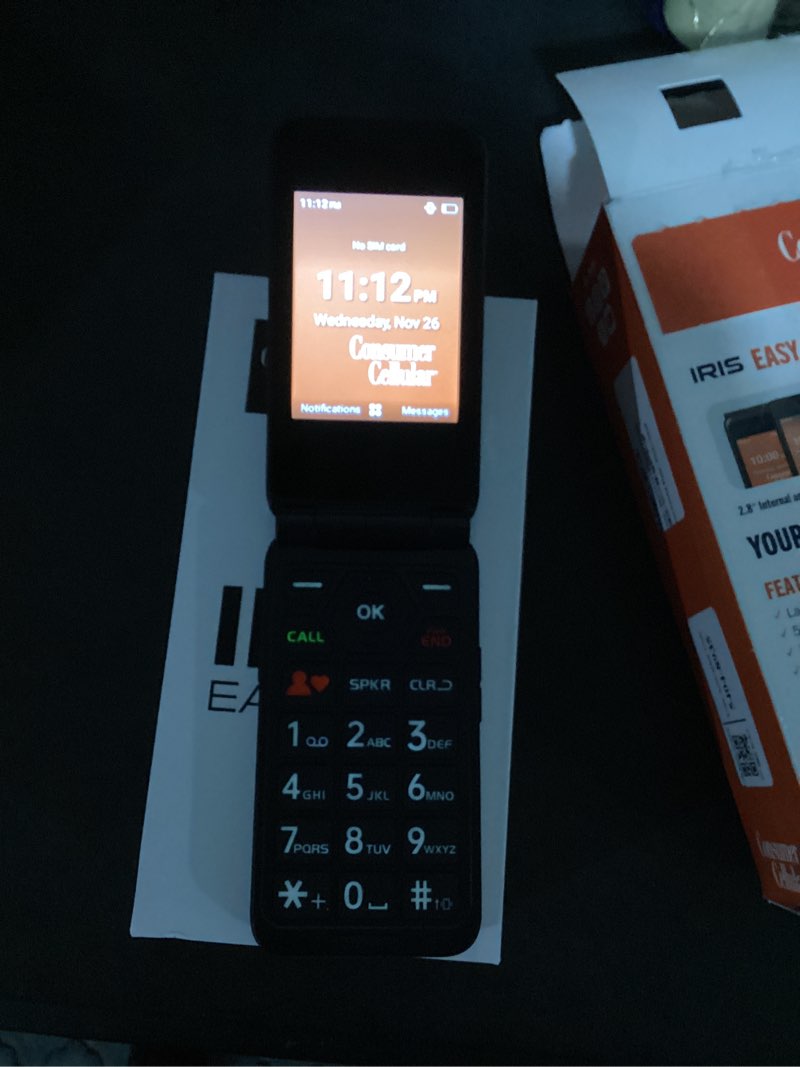 Condition photo showing Good Condition for consumer cellular iris easy flip (8gb) - steel gray