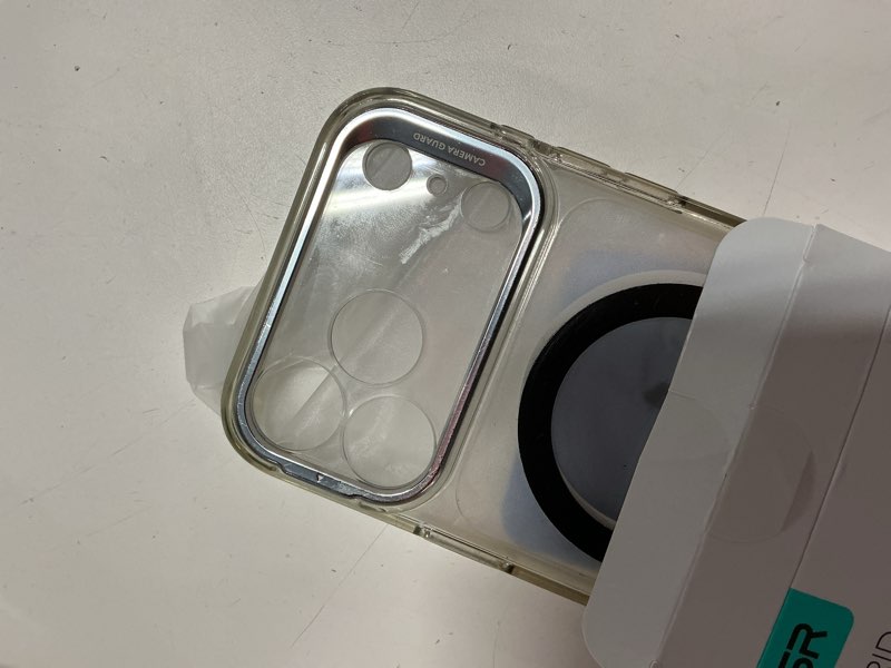 Condition photo showing Good Condition for esr for iphone 17 pro max case with stash stand, camera control cover compatible with magsafe, military-grade drop protection for iphone 17 pro max phone case, scratch-resistant back cover, clear a-clear iphone 17 pro max