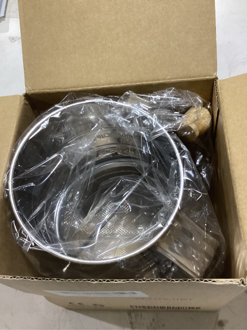 Condition photo showing As Is for flour sifter, 3 cup flour sifter for baking fine mesh rotary hand crank with loop agitator for quick sifting, flour sifter stainlees steel, crank sifter flour for baking cakes and spices toresano