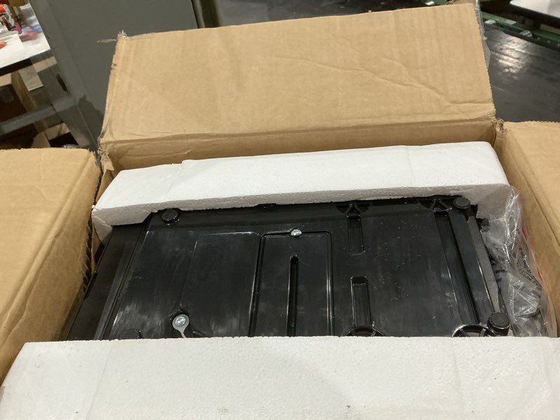 Condition photo showing As Is for crescent ice portable countertop ice maker in silver with 3-ice sizes, clean cycle, ice scoop