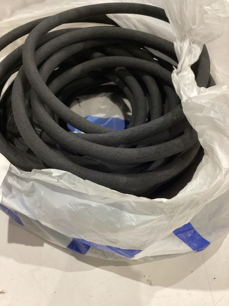 Condition photo showing As Is for element 3/8-in x 75-ft kink free rubber black soaker hose