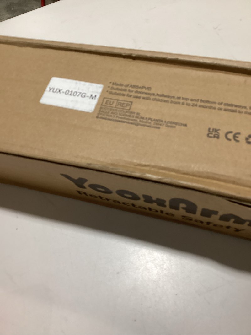 Condition photo showing New/Like New for Retractable Baby & Dog Gate | 34" Tall | Extends to 71" Wide | Safety Mesh Gate for Stairs, Indoor/Outdoor, Doorways & Hallways