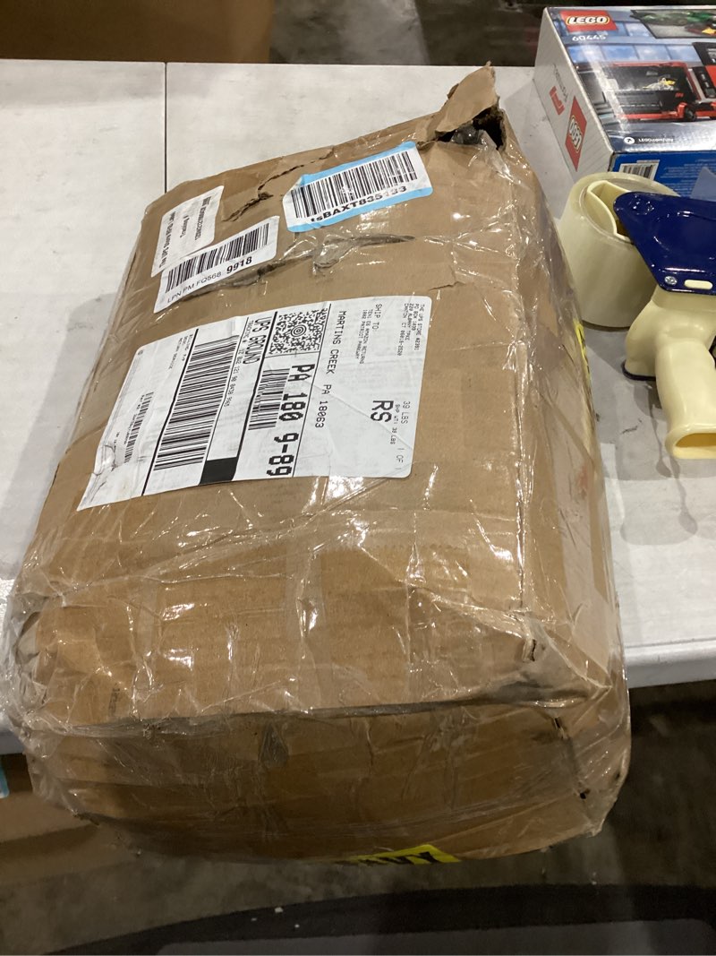 Condition photo showing As Is for 148 Pcs Black Iron Pipe Fitting Set with Threaded Hole Industrial Vintage Style, 1/2" Painted Metal Pipe Nipple/Malleable Iron Floor Flange Elbow Tees Combo for DIY Furniture Shelving