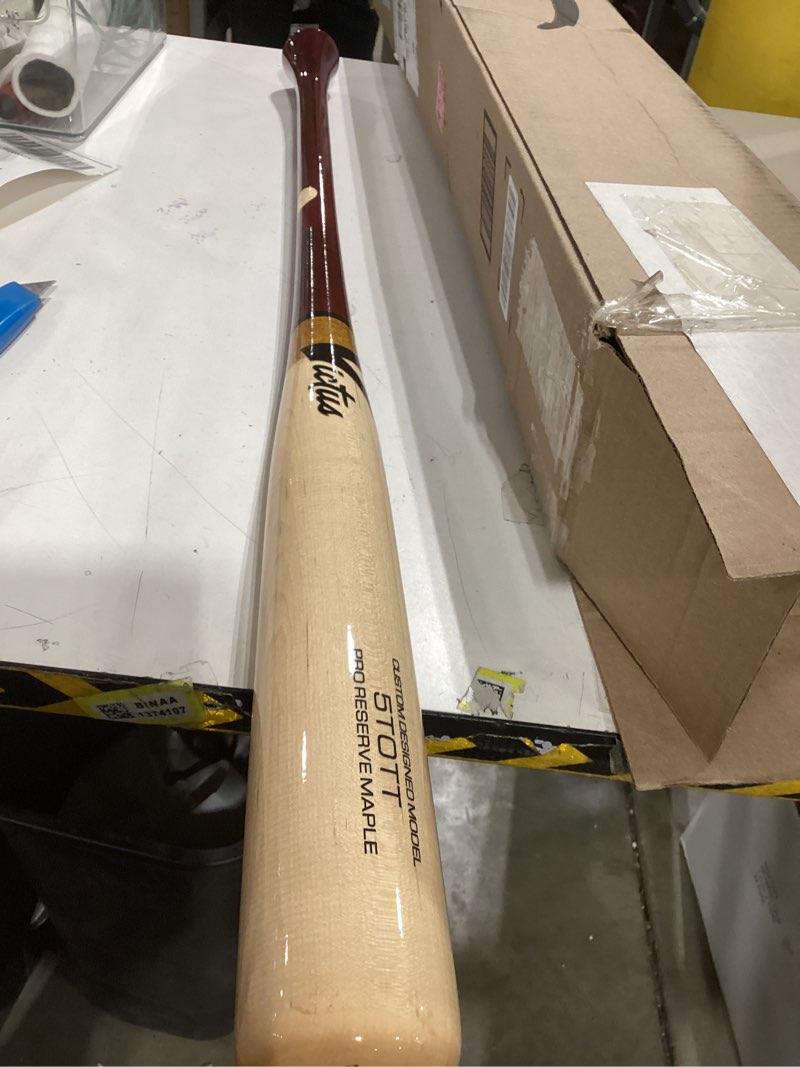 Condition photo showing Good Condition for VICTUS 5TOTT Cherry/Tar PRO Reserve, 31" - 35" PRO Wood Baseball BAT -3 34 Inches