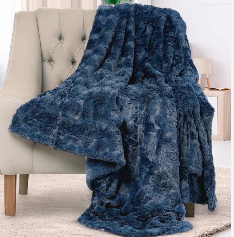 X002GZ882F Everlasting Comfort Soft & Comfortable Navy Blue 