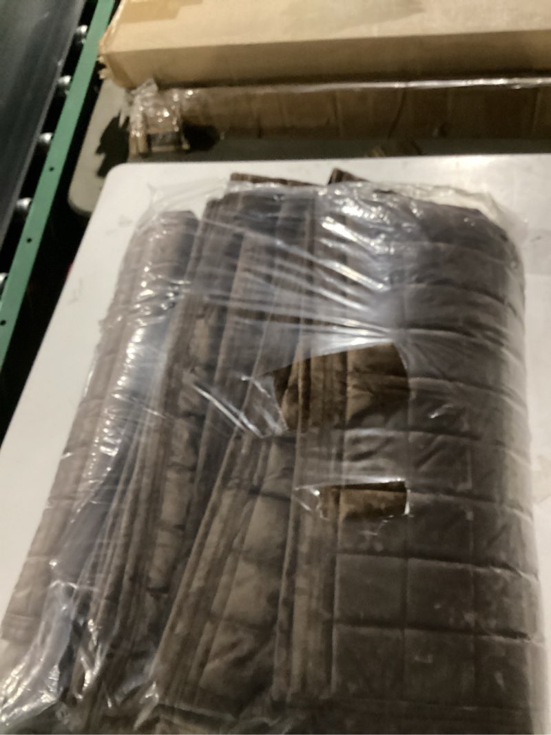 Condition photo showing Good Condition for ynm ultra-soft weighted blanket, fluffy bubble cuddle heavy bed blanket, plush faux fur big comforter, soft & warm home decor piece (brown, 90''x90'' 25lbs, full/queen) 90 in x 90 in 25 lb bubble brown