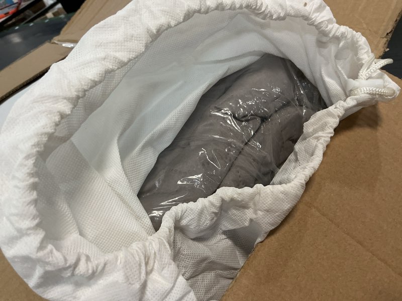 Condition photo showing As Is for King Size Water Heated Blanket 76"x80" Water Circulation Heating Mechanical Temp Control Soft Polyester Cotton Energy Efficient Gray Bedding Pad