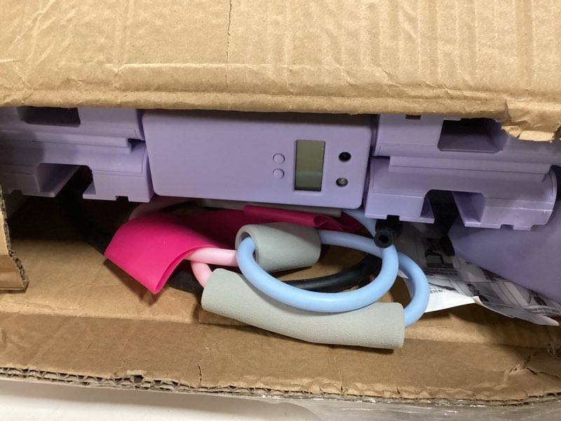 Condition photo showing As Is for Pilates Board,Foldable Pilates Reformer Equipment with Timer, Multi-Purpose Portable Pilates Reformer Machine Home Pilates Kit for Home Workout,Fitness