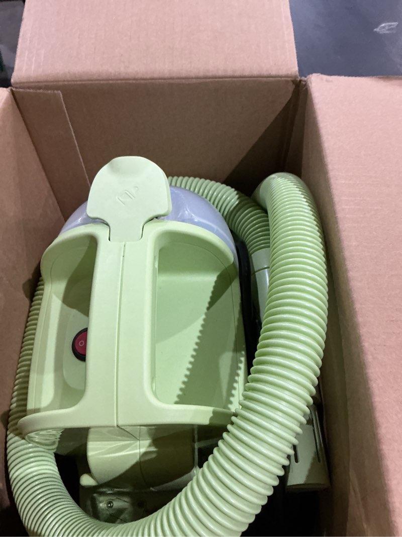 Condition photo showing Good Condition for bissell little green mini portable carpet and upholstery deep cleaner, car/auto detailer, with hydrorinse self-cleaning tool and 4" tough stain tool, tea green, 4075