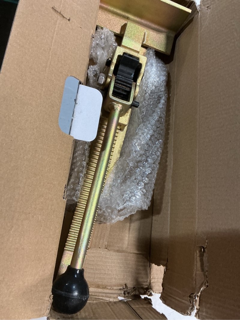 Condition photo showing As Is for qwork flooring jack – ratcheting alignment tool for hardwood installation, edge tightening & board straightening 1pcs