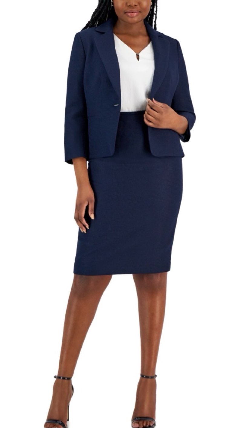 Le Suit Skirt Set & Mini Store Skirt And Pantyhose 6P