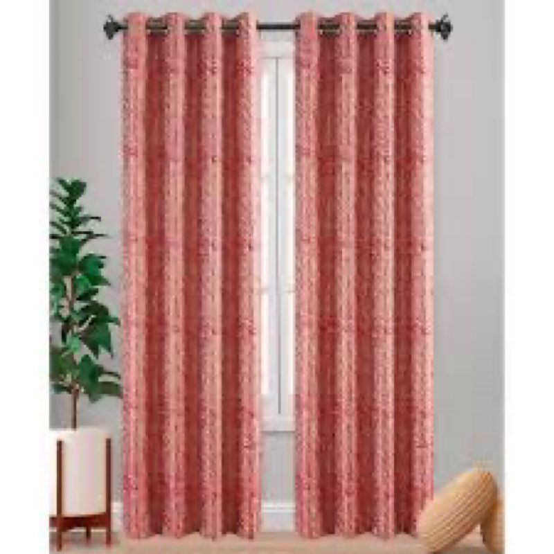 Red  Velvet Curtains 96 Inches Long for Living Room 2 Panel Set Shimmer Glitter Shiny Abstract Textured High End Chic Luxurious Fancy Decorative Curtain for Bedroom 52x96 Inch Length 52\\\"W x 96\\\"L (Pack of 2)RED ( RED Print