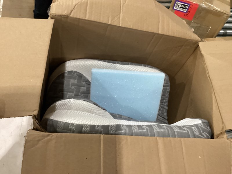 Condition photo showing As Is for sleep apnea pillow for cpap users, ergonomic adjustable memory foam cpap pillows for side and back sleepers, reducing air leaks and mask pressure dark gray 23.6*15.9*3.5/ 4.32inch