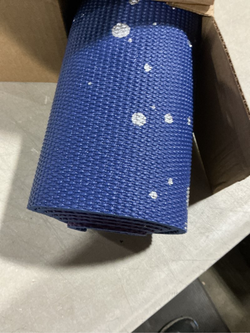 Condition photo showing As Is for gaiam yoga mat - premium 6mm print extra thick non slip exercise & fitness mat for all types of yoga, pilates & floor workouts (68"l x 24"w x 6mm thick) sublime sky