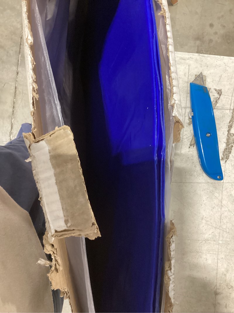 Condition photo showing Good Condition for sticky mat, 24" x 36", blue , (case of 4 mats, 30 sheets each) for cleanroom, laboratory, hospital, construction, renovation, pets