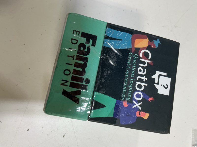 Condition photo showing Good Condition for chatbox 200 conversation starter cards - family games for kids and adults - fun travel games - party card game - conversation cards - couples card game for game night