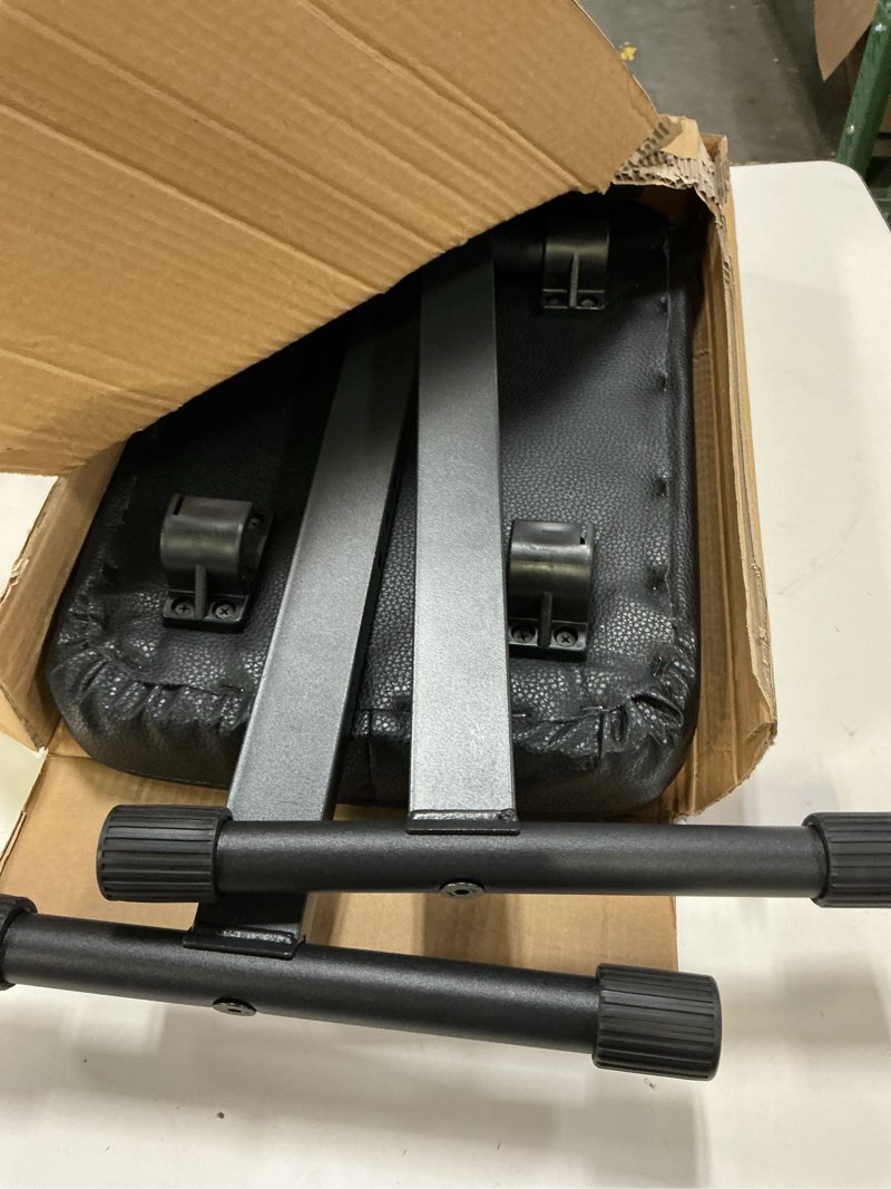 Condition photo showing Good Condition for GLEAM Keyboard Bench X-Style Height Adjustable 16.5-18.5in Padded Cushion Piano Stool Bench Keyboard Chair for Keyboards Piano