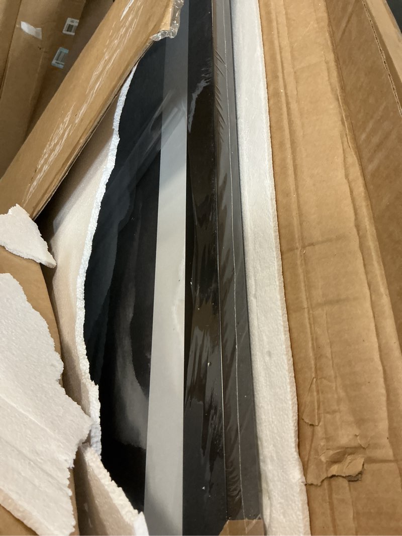 Condition photo showing Good Condition for Frame Amo 30x40 Black Solid Wood Poster Frame, White Mat for 24x36 Image, Tempered Glass Front, 1.5 inch Wide, 1 inch Thick, High-End, Heavy-Duty, Gallery Grade & Acid-Free Black 30x40