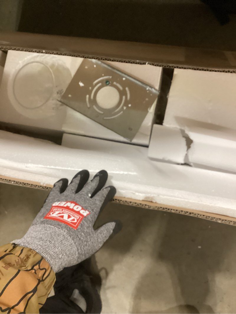 Condition photo showing Good Condition for MELUCEE 5-Light Bathroom Lights Over Mirror in Brushed Nickel Finish, Modern Vanity Lights with Clea