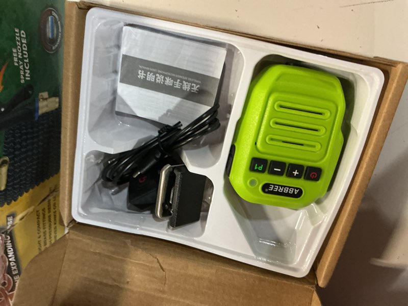 Condition photo showing Good Condition for abbree ham radio wireless handheld speaker mic, 2 pin shoulder microphone compatible with baofeng 5rm uv-5r,bf-f8hp pro,gm21,k5plus,gm-15pro,uv-5g plus ar-152 quansheng uv-k5 8 walkie talkie (green)