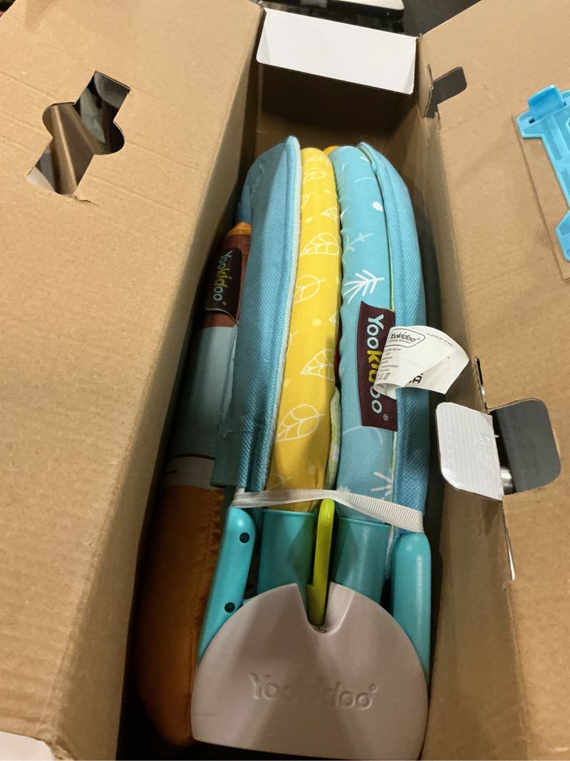 Condition photo showing As Is for Yookidoo Baby Gym Play 'N’ Nap. 3-in-1 Activity Playmat with Foldable Infant Blanket. Tummy Time Pillow & Mirror, Sensory Toys and Newborn Rattle for 0-12 Months. Gymotion Play ‘N’ Nap