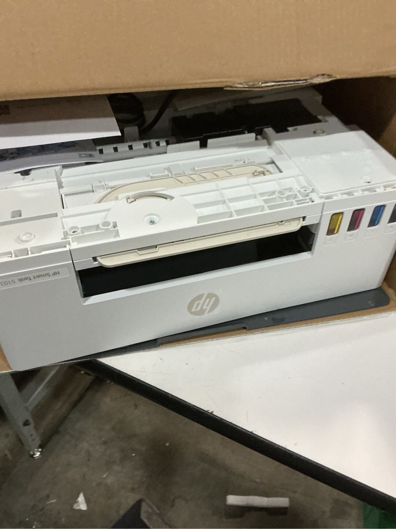 Condition photo showing As Is for hp smart tank plus 570 wireless all-in-one ink tank printer with up to 2 years of ink included (5hx14a) black